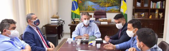 Comitiva da OAB Roraima reúne com governador Antonio Denarium para debater projeto que reduz limites da  RPV